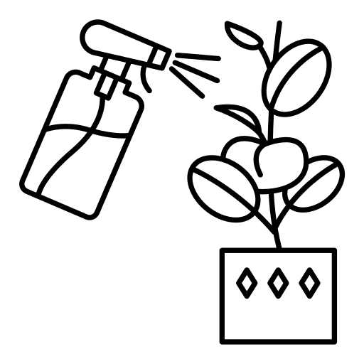 Watering plants botany house plants flower icon Watering plants botany house plants flower icon