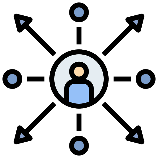 Decentralization allocate operation user icon