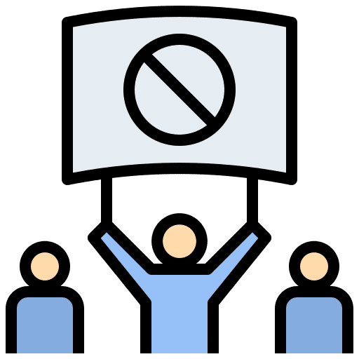 Resistance disagree assemble resistance icon
