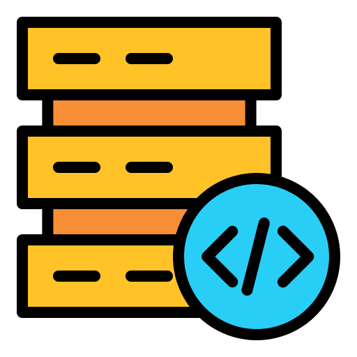 Database seo and web coding database icon