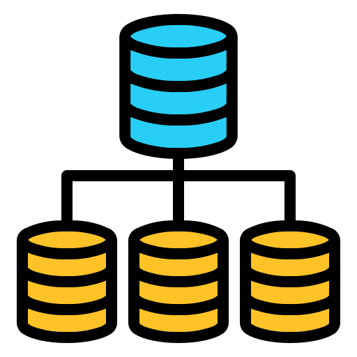 Big data network multimedia technology icon