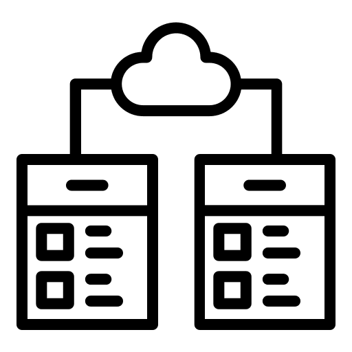 Data network connection data seo and web icon