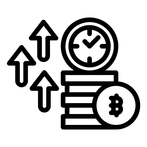Rise rise price investment icon