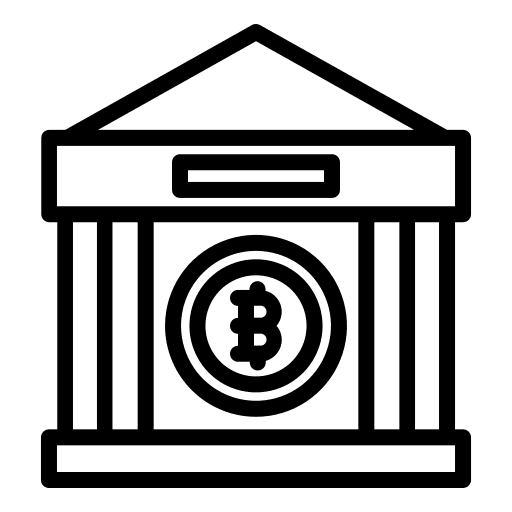 Bank digital money cryptocurrency digital currency icon