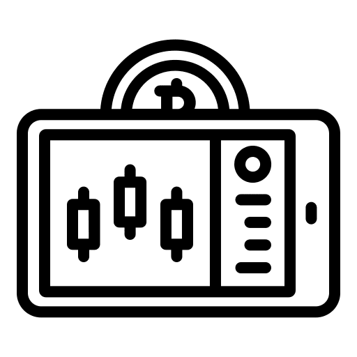 Mobile bitcoin online payment mobile payment icon