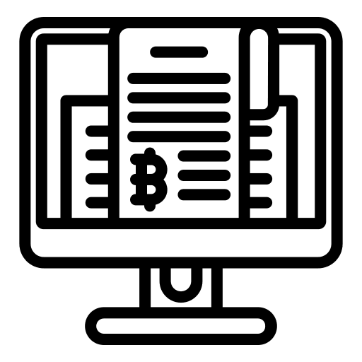News news stock market cryptocurrency icon
