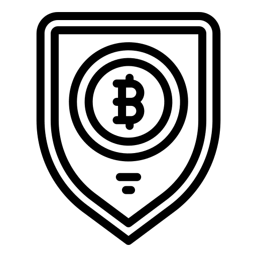 Secure security cryptocurrency secure icon