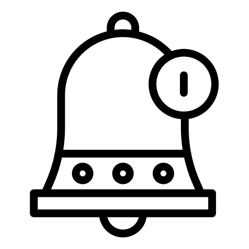 Notification notify interface bell icon