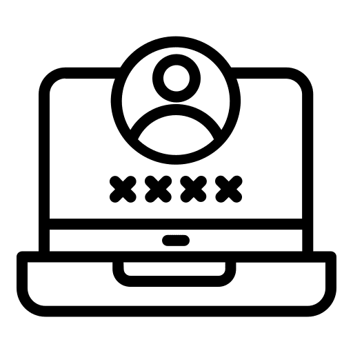 User verification key user icon
