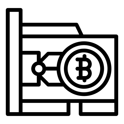 Vga card bitcoin business and finance hardware icon