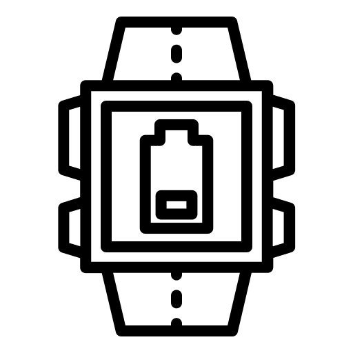 Low battery battery status electronics notification icon
