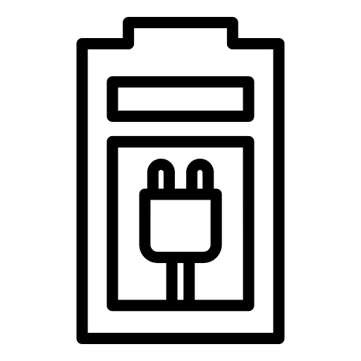 Battery charge battery status plug ui icon