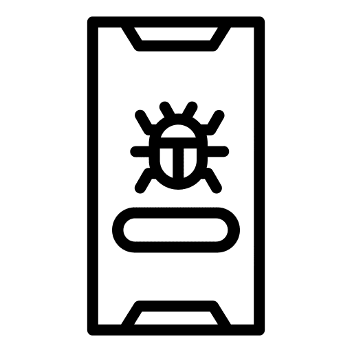 Bug security virus detection icon