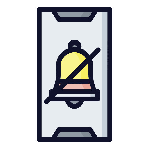 Do not disturb mobile phone cellphone alert icon Do not disturb mobile phone cellphone alert icon