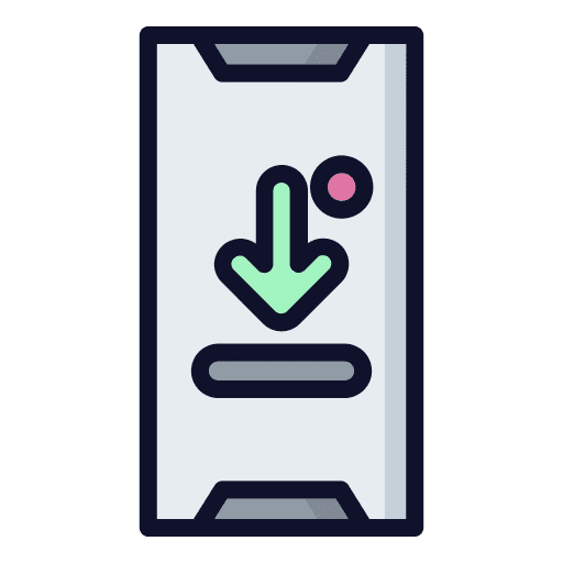 Download down arrow download smartphone icon Download down arrow download smartphone icon