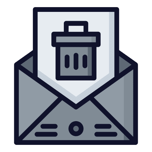 Email envelope communications delete icon Email envelope communications delete icon