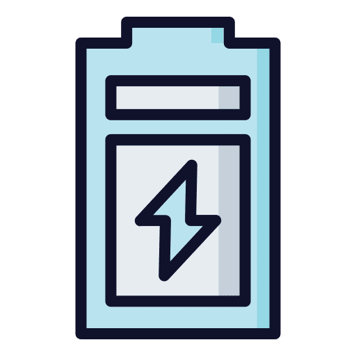 Full battery progress electronics battery level icon Full battery progress electronics battery level icon