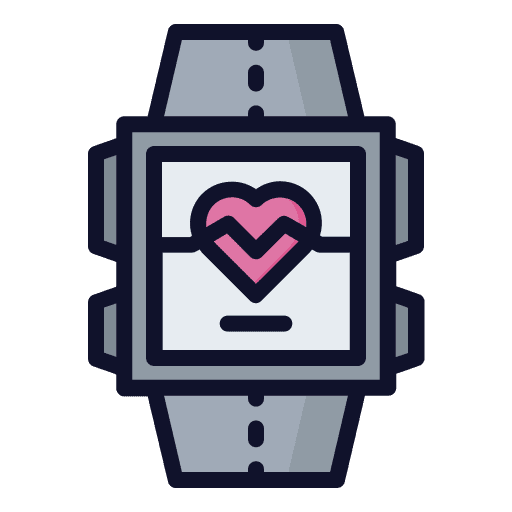 Health fitness time and date wristwatch icon Health fitness time and date wristwatch icon