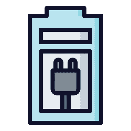 Battery charge plug electronics battery status icon Battery charge plug electronics battery status icon