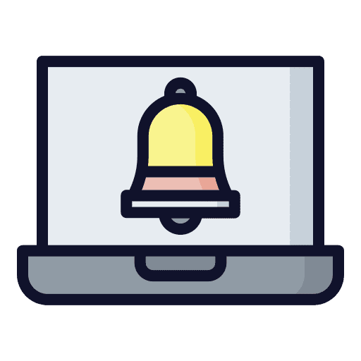 Notification alarm computer ui icon Notification alarm computer ui icon