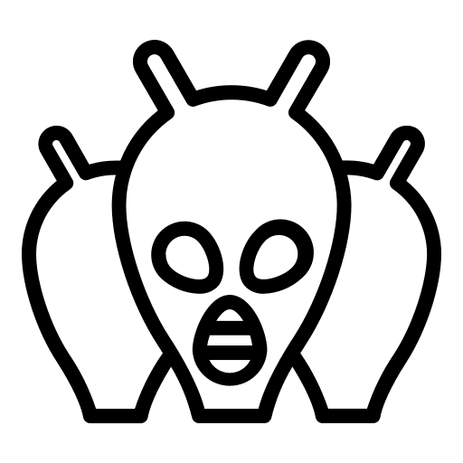 Aliens space miscellaneous science fiction icon