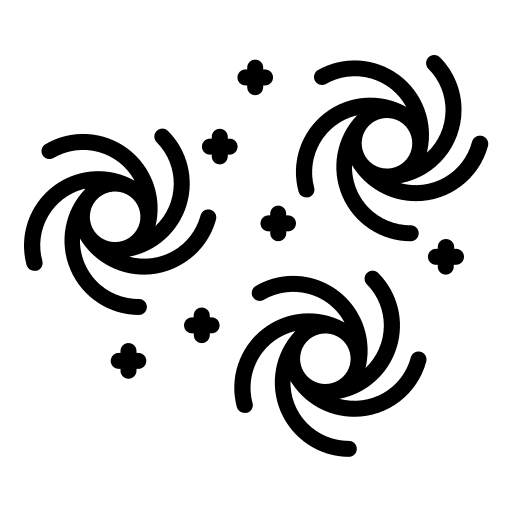 Galaxy galaxy stars black hole icon