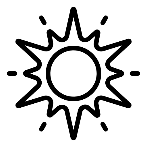 Sun universe education astronomy icon