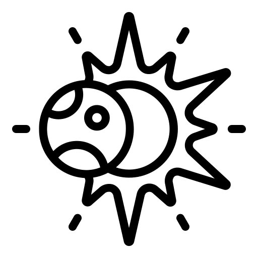 Lunar astronomy miscellaneous nature icon