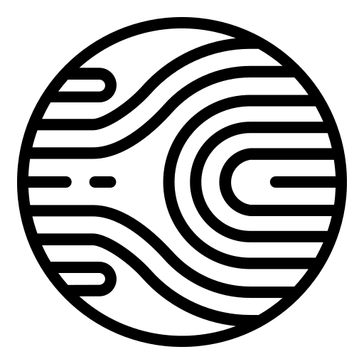 Planet education astronomy galaxy icon