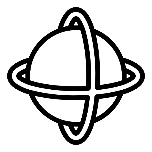Saturn universe solar system space icon