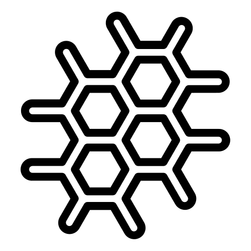 Science molecules biological shapes icon