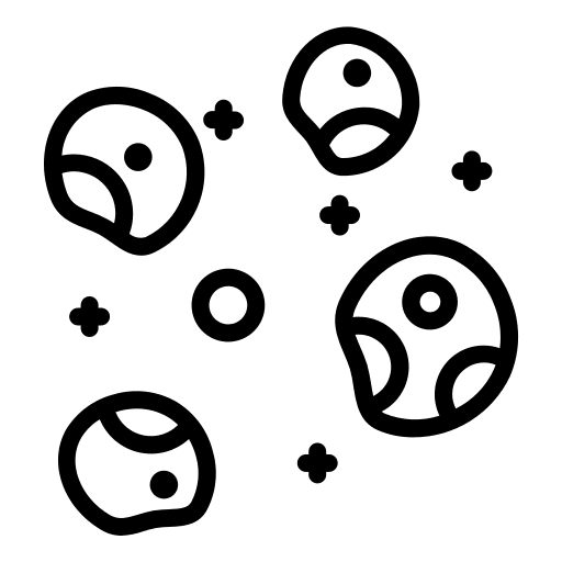Asteroid asteroid galaxy universe icon