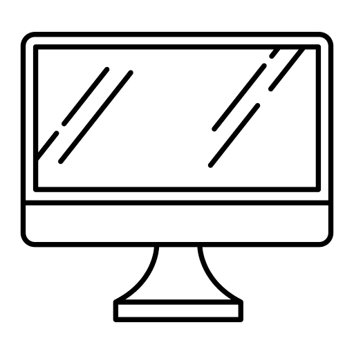 Monitor computer television monitor icon