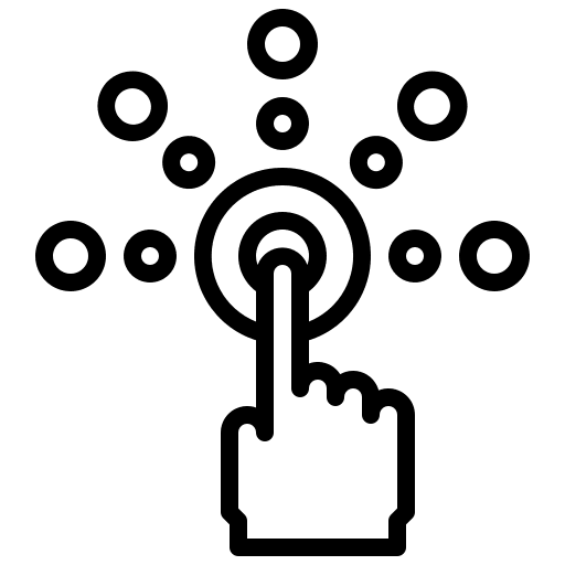 Interactive technology touch screen interactive icon