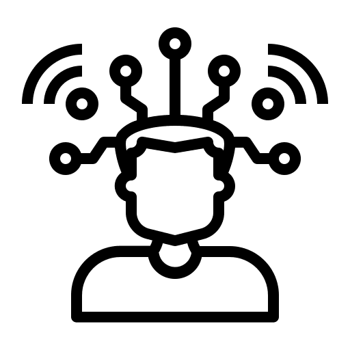 Mind control user technology future icon