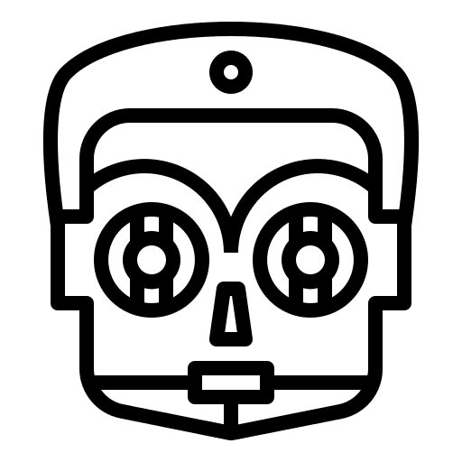 Droid future science fiction droid icon