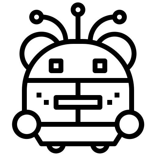 Robot futuristic robot technology icon