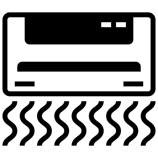 Air conditioning electronics technology machine icon Air conditioning electronics technology machine icon