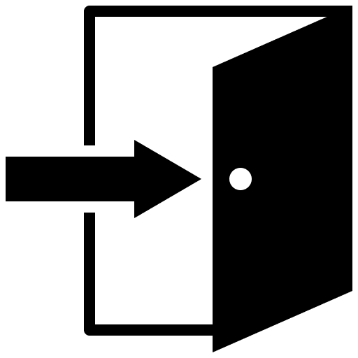 Check in check in right arrow login icon