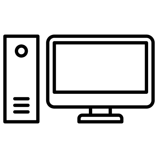 Desktop computer personal computer desktop computer computer monitor icon