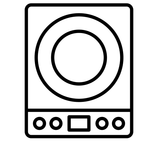 Electric stove food and restaurant kitchen electronics icon