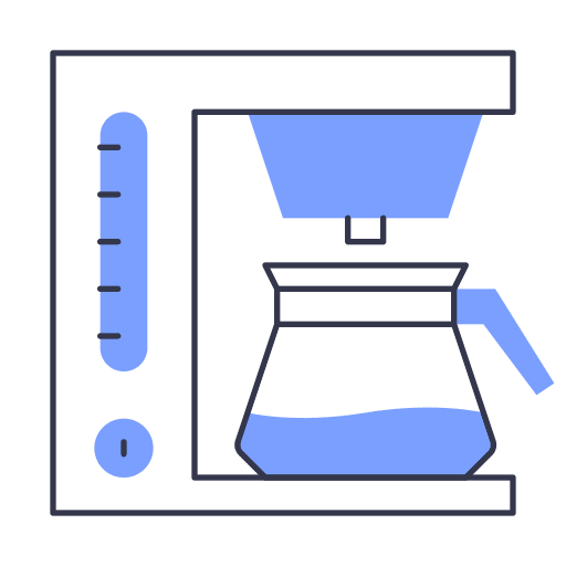 Coffee maker hot drink electronics coffee machine icon