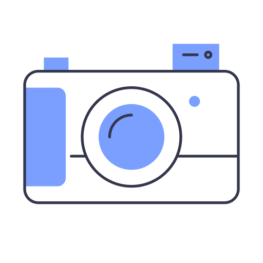 Photo camera electronics photography tourist icon