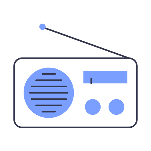Radio radio antenna news transistor icon