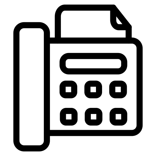 Fax phone call telephone call office material icon