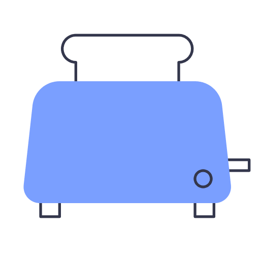 Toaster cook food and restaurant electronics icon Toaster cook food and restaurant electronics icon