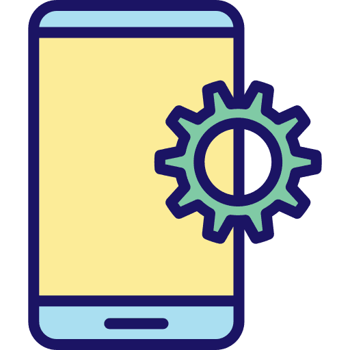 Mobile ui mobile cogwheel icon Mobile ui mobile cogwheel icon