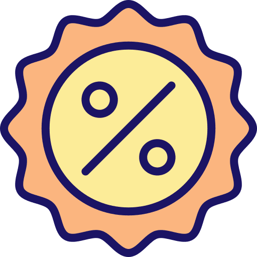 Percentage sales percentage bargain icon Percentage sales percentage bargain icon