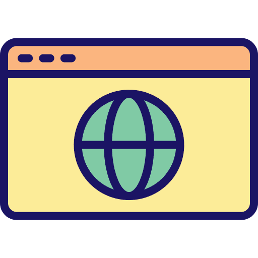 Web browser html search browser icon Web browser html search browser icon