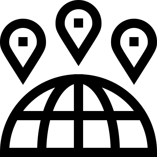 Globe global localization international icon